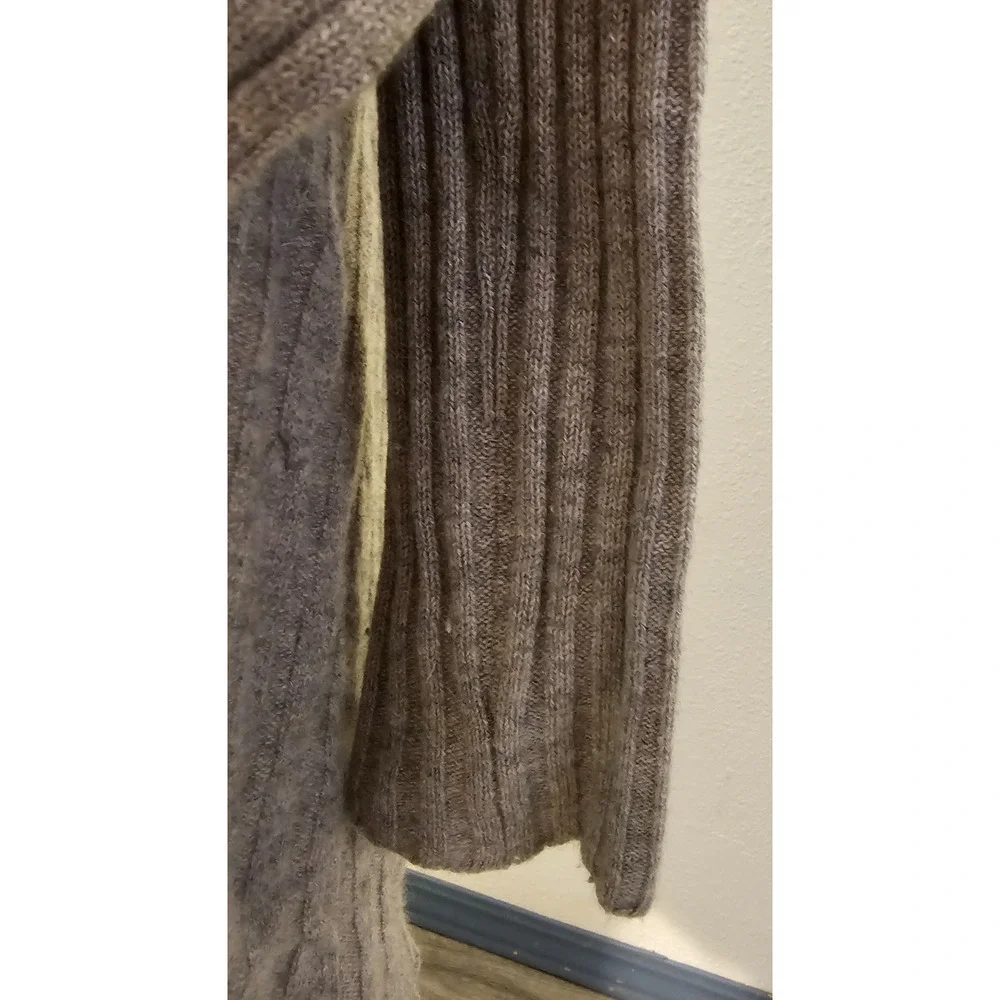 Autumn Cashmere Womens Open Front Cashmere Knit Cardigan Sweater‎ Gray S